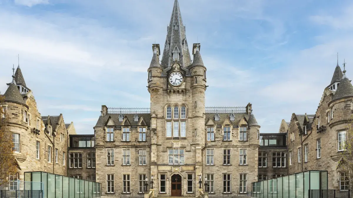 The front of the restored Old Royal Infirmary Building, now housing the Edinburgh Futures Institute