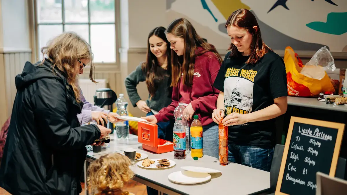 Festival goers at a pop-up event at Edinburgh Gaelic Week 2024