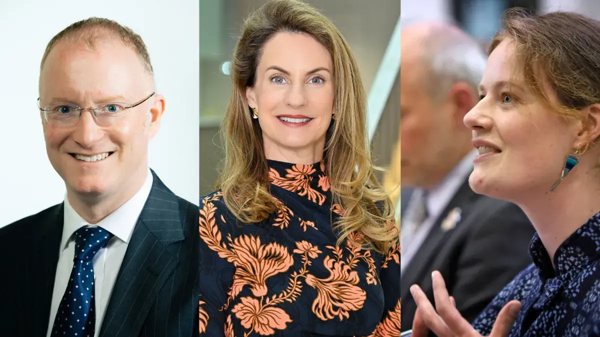 Headshots of the three appointees