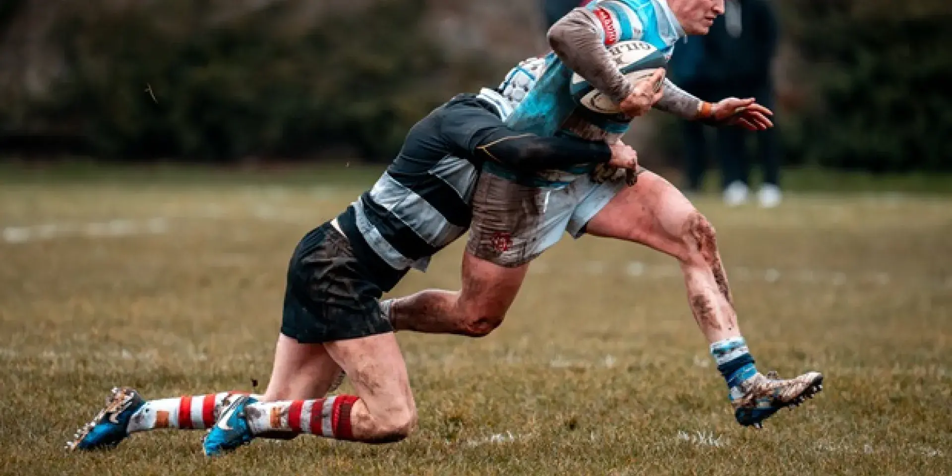 An example of a Men’s Premiership tackle (Edinburgh Academical ‘Accies’ versus Kelso)