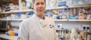 Professor Steve Pollard, co-founder of Trogenix, pictured in the lab