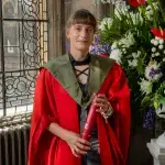 Dr Friederike Elly Luise Otto receiving their honorary degree.