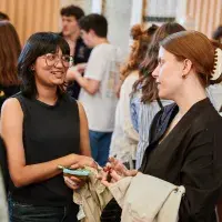 Students and staff at the PGT dissertation event