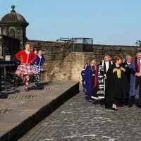 Graduation celebrations at Edinburgh Castle