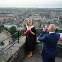 Graduation celebrations at Edinburgh Castle