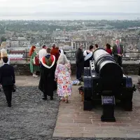 Graduation celebrations at Edinburgh Castle 2021