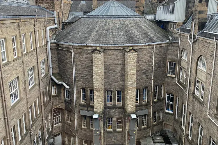 The back of the Old College Medical Building in Edinburgh