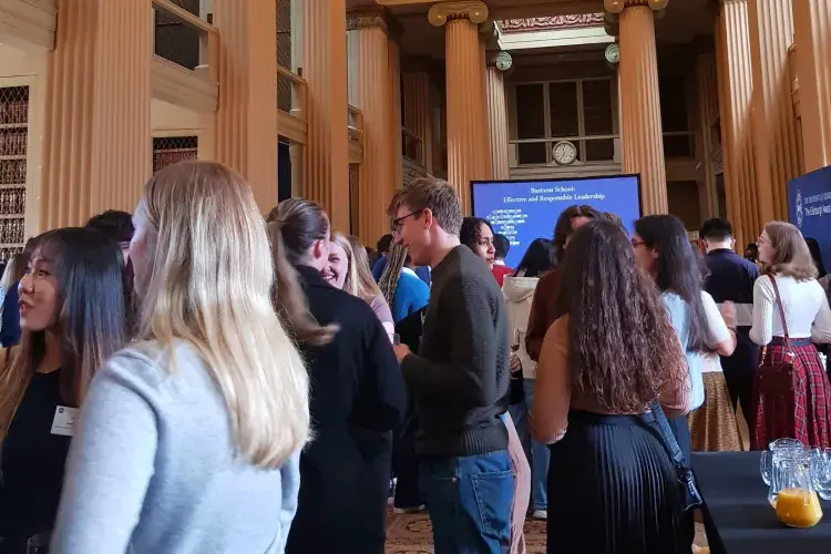 Students at the Edinburgh Award reception