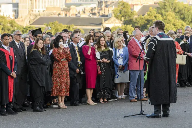 Graduation celebrations at Edinburgh Castle 7