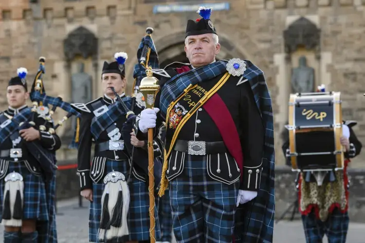 Graduation celebrations at Edinburgh Castle 2