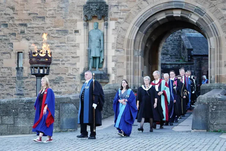 Graduation celebrations at Edinburgh Castle