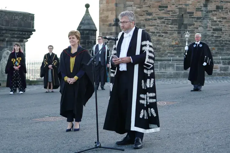 Graduation celebrations at Edinburgh Castle