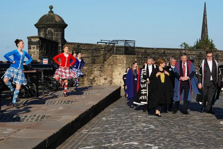 Graduation celebrations at Edinburgh Castle