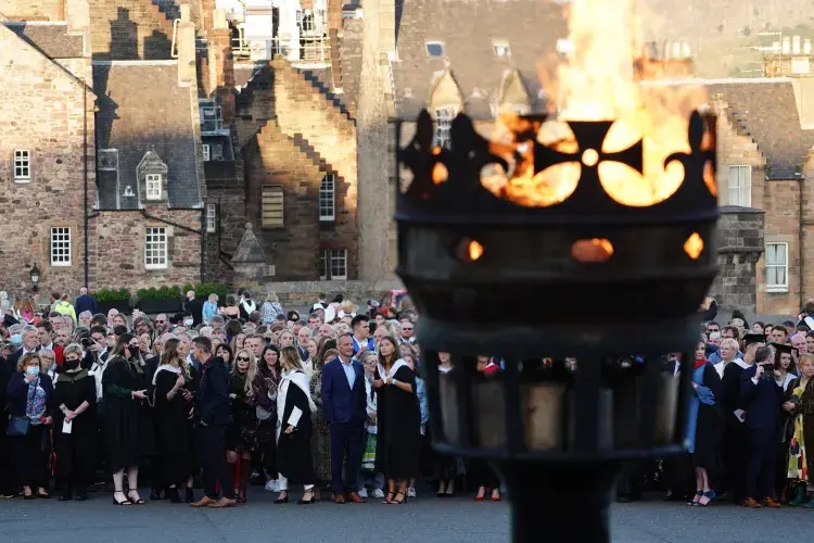 Graduation celebrations at Edinburgh Castle