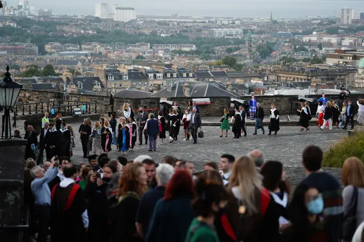 Graduation celebrations at Edinburgh Castle 2021