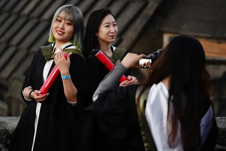 Graduation celebrations at Edinburgh Castle