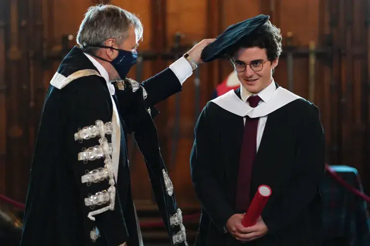 Graduation celebrations at Edinburgh Castle 2021