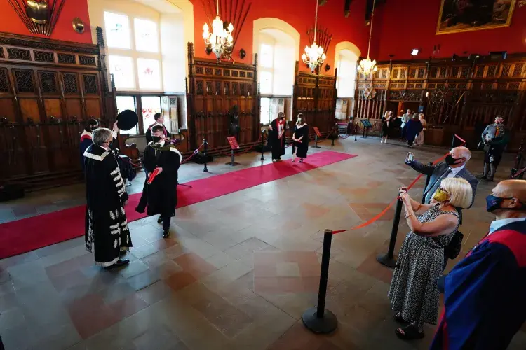 Graduation celebrations at Edinburgh Castle