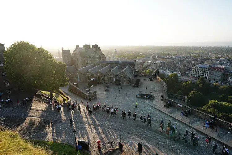 Graduation celebrations at Edinburgh Castle 2021