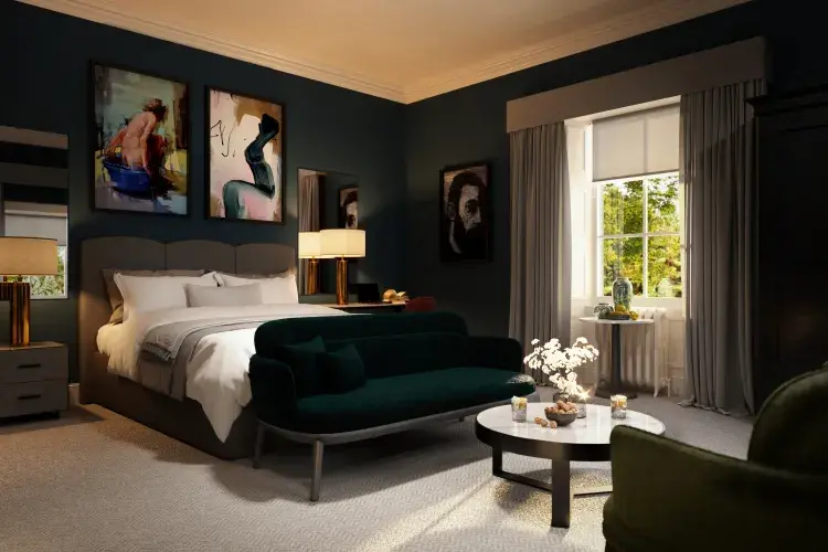 Inside of a hotel room