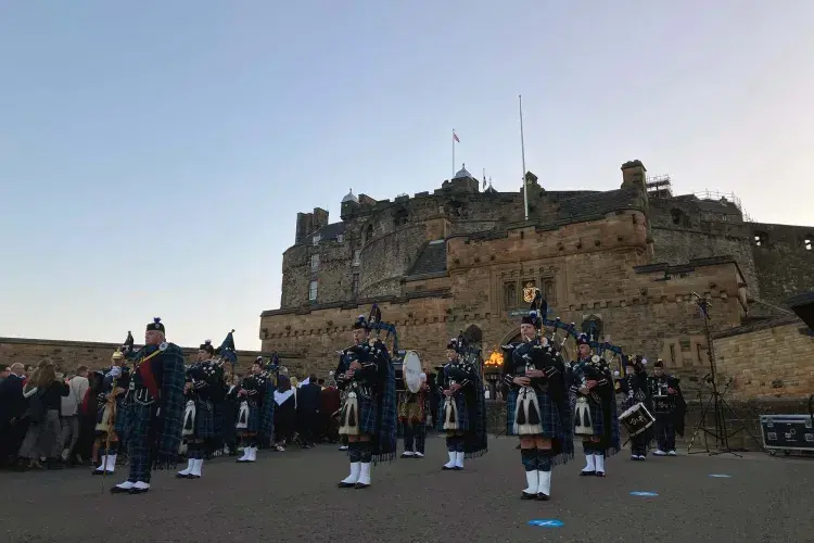 Graduation celebrations at Edinburgh Castle