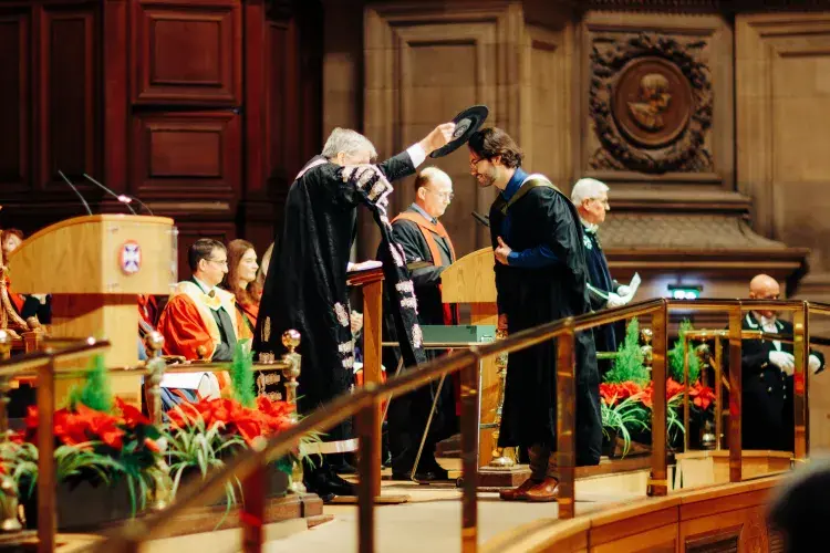 Graduation Events Principal Doffing at graduation