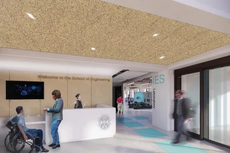 Artist's impression of the new Institute for Energy Systems lab in the new School of Engineering building