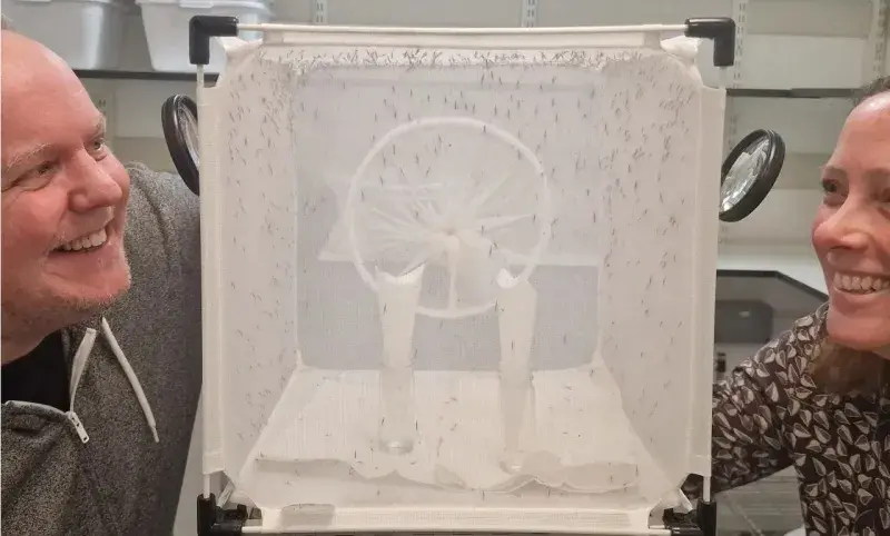 Photo of Dr Aidan O’Donnell and Dr Petra Schneider, winners of the 2025 Tam Dalyell Prize