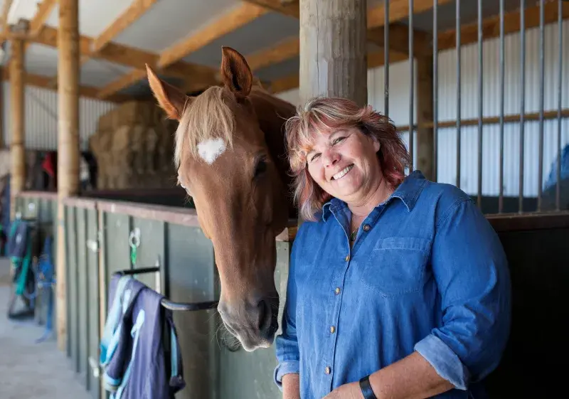 Natalie Waran and horse